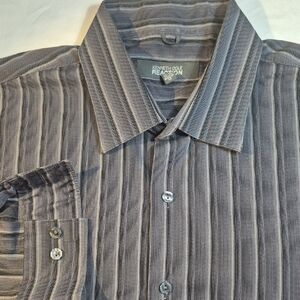 Kenneth Cole Reaction Men's Shirt in Gray Stripes